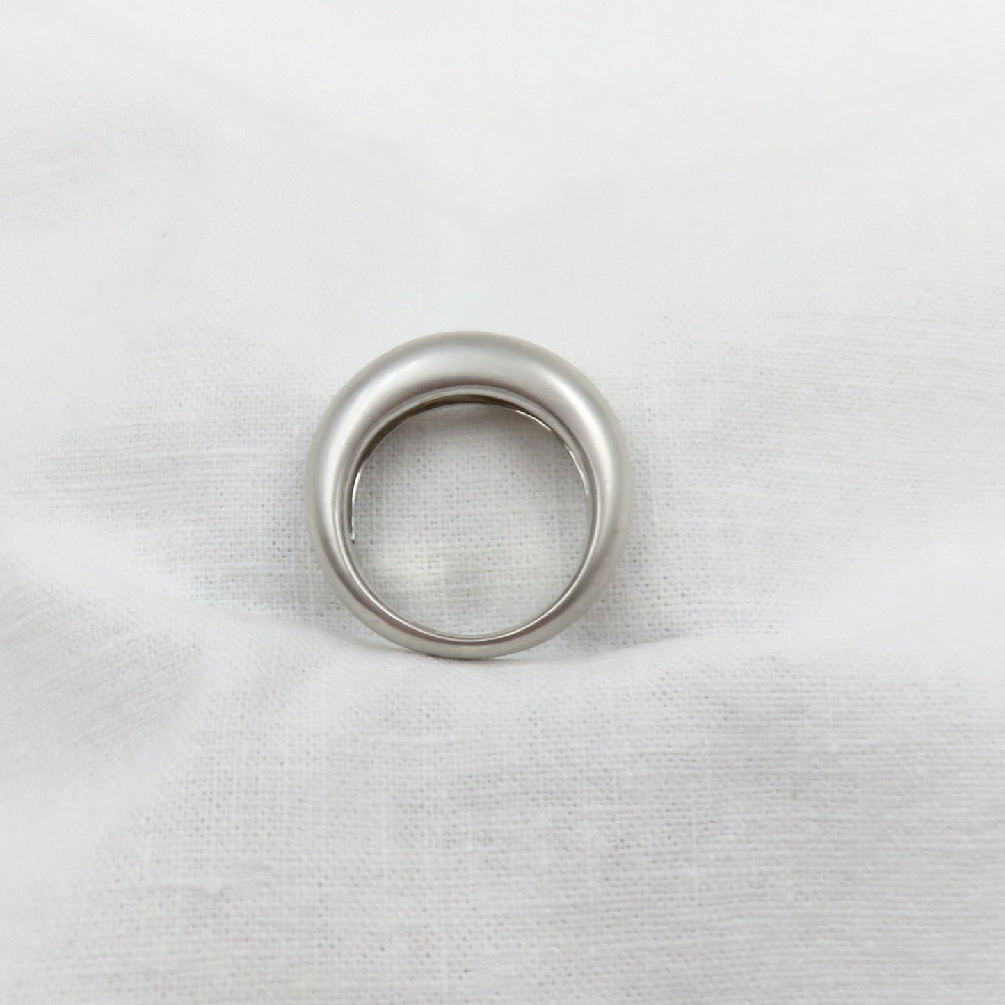 Estate Diamond and 18kt White Gold Band