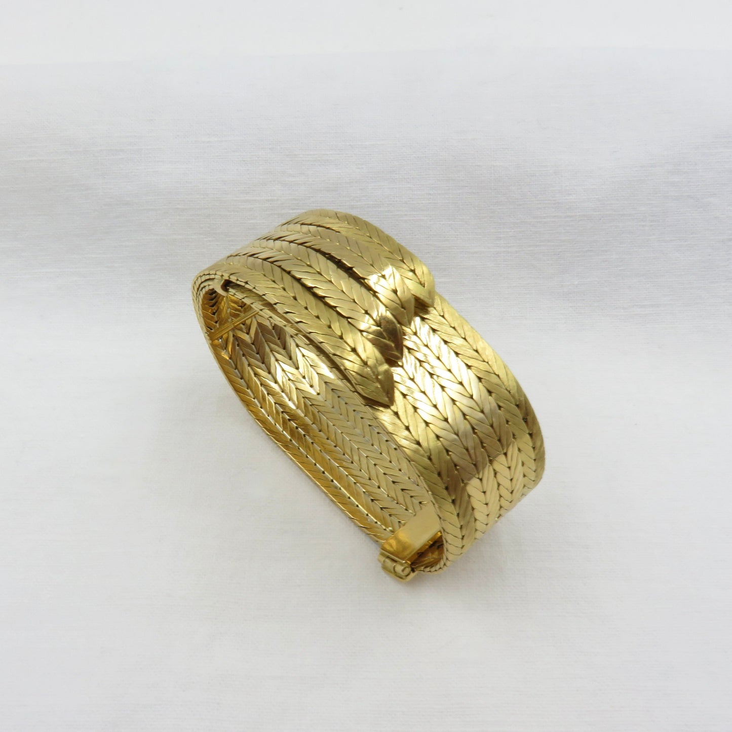 Circa 1950's Ladies Gubelin 18KT Gold Bracelet Watch