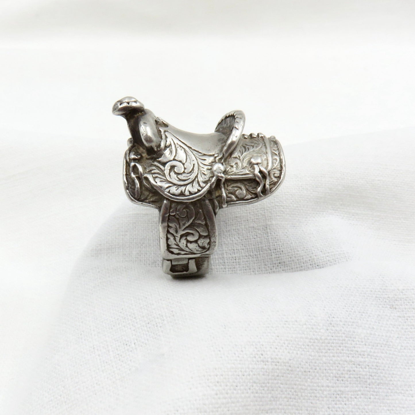 Vintage Silver Saddle Ring