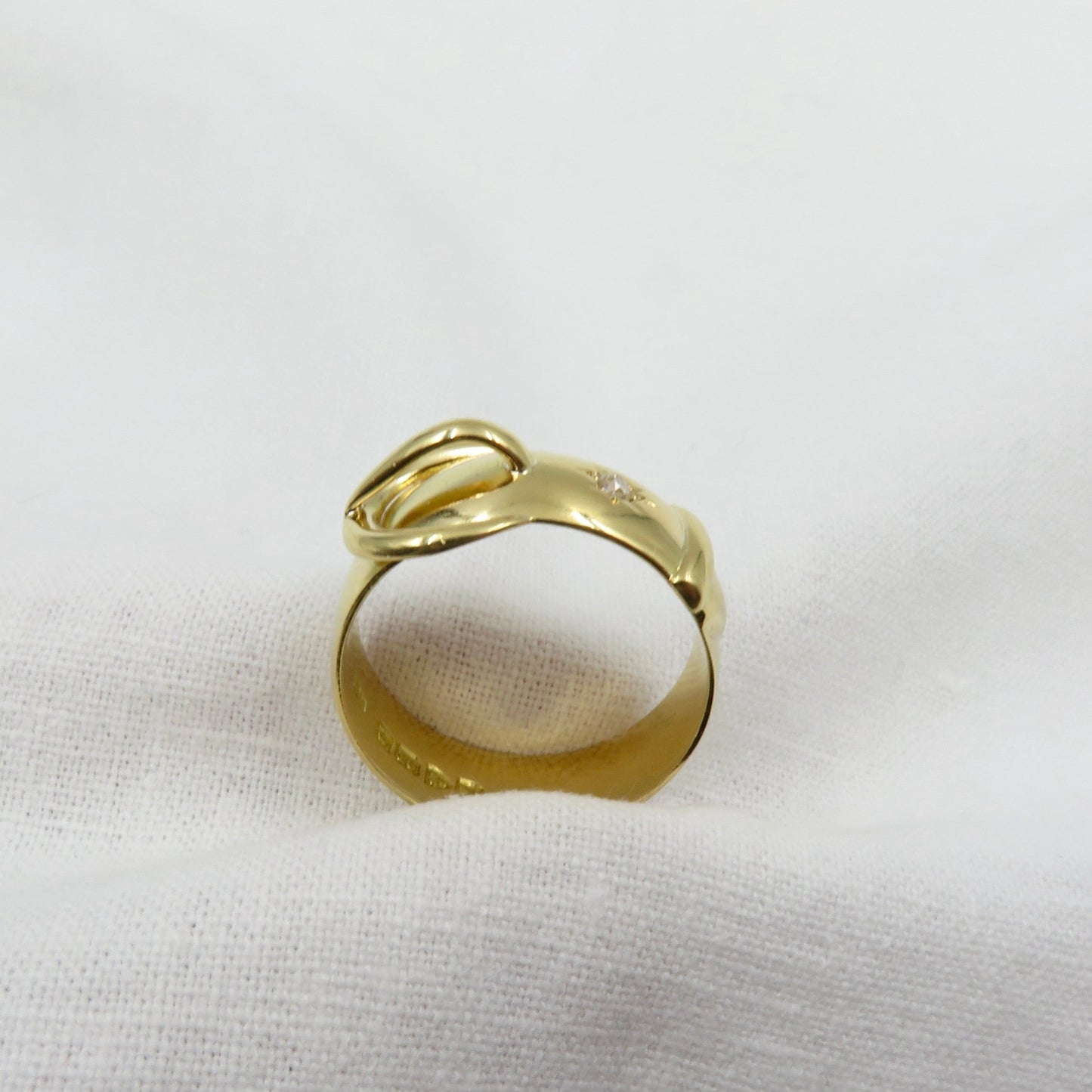 Circa 1918 18KT Gold Buckle Ring