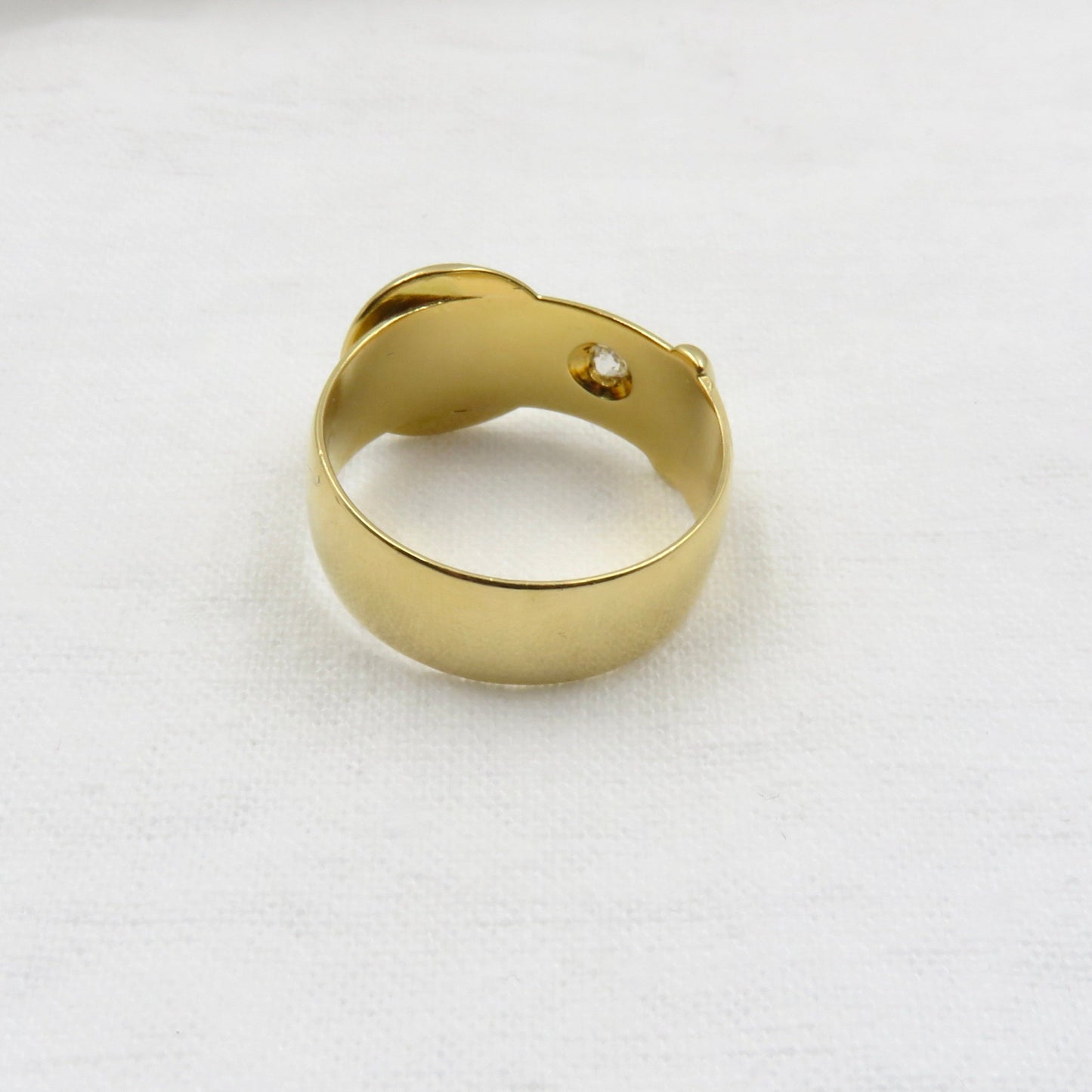 Circa 1918 18KT Gold Buckle Ring