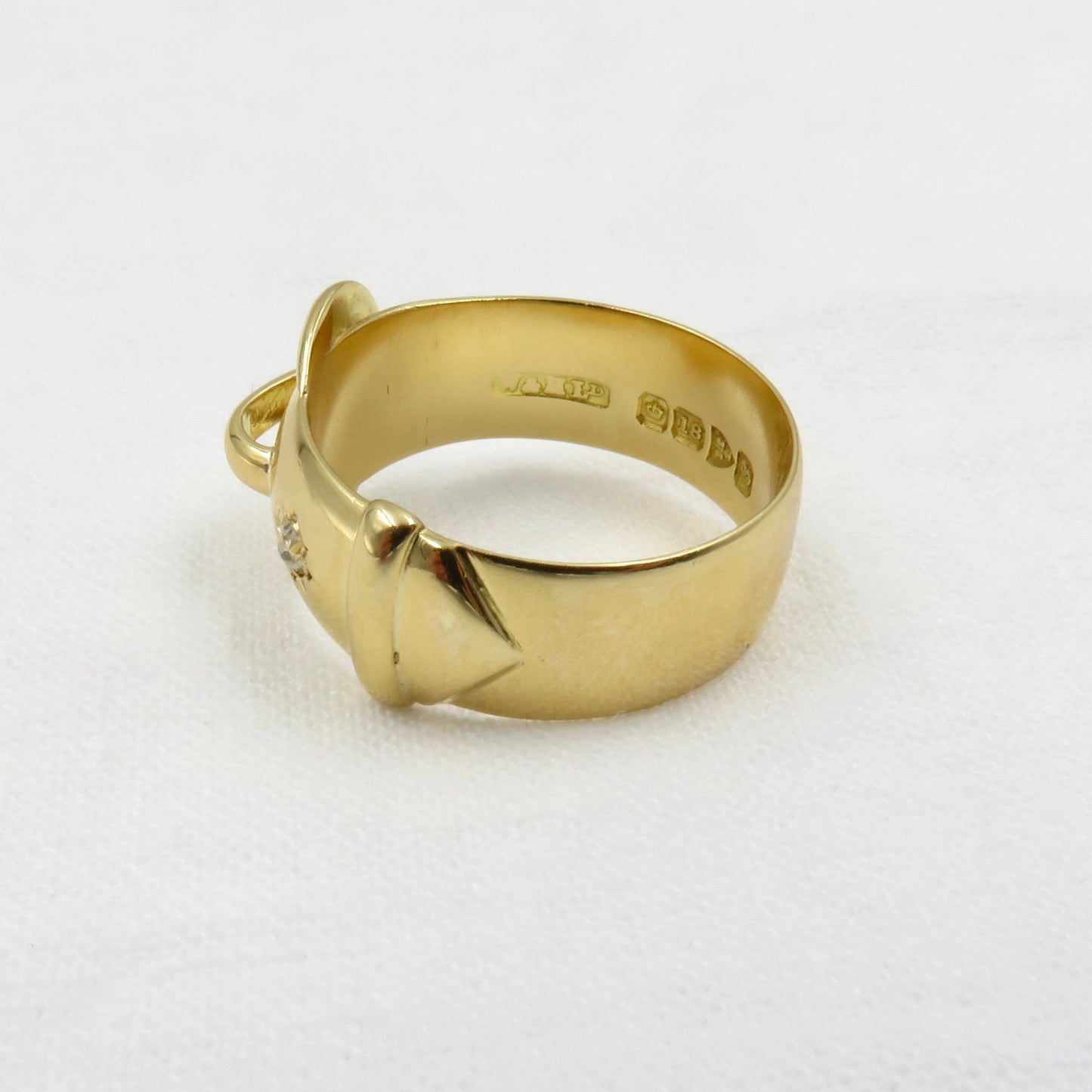 Circa 1918 18KT Gold Buckle Ring