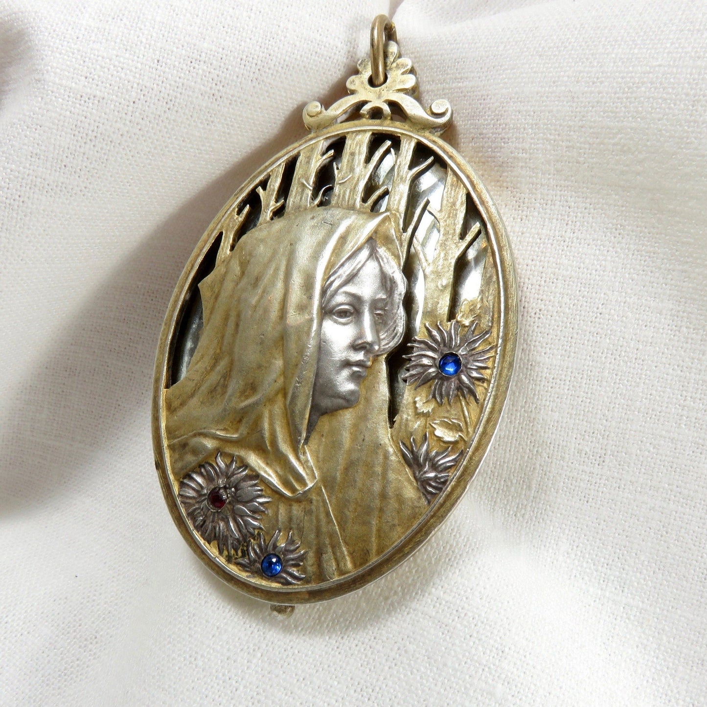 Circa 1900. French Mirror Pendant