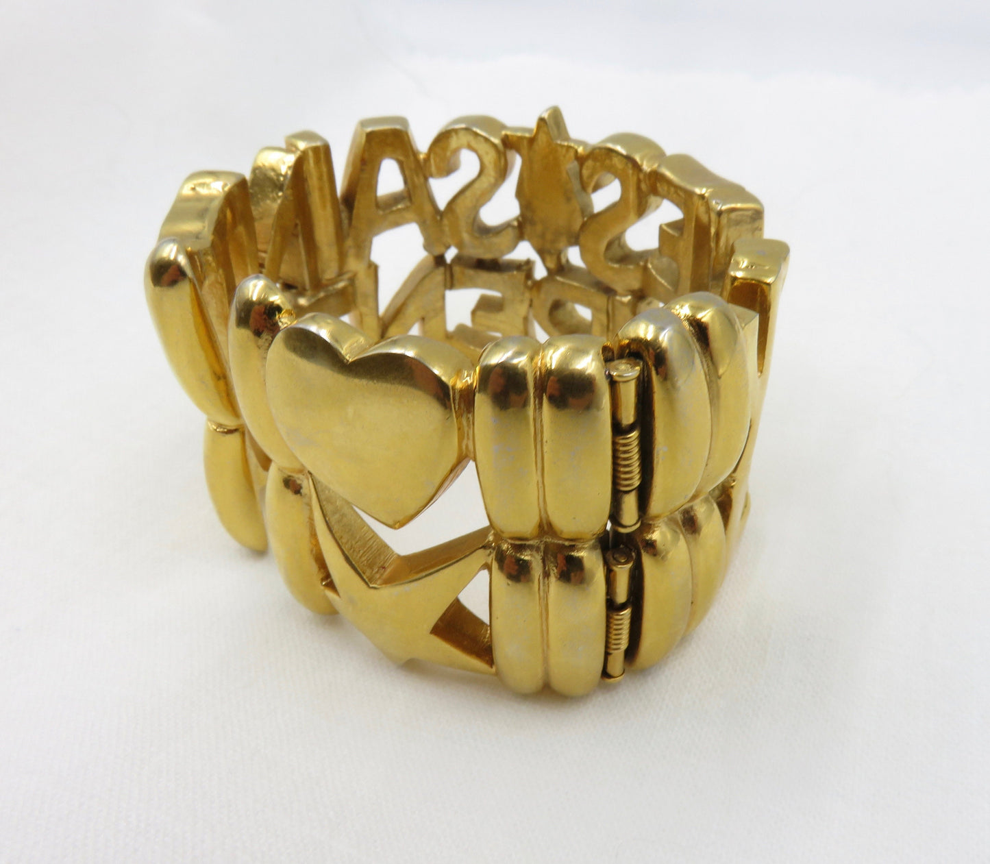 Circa 1980's Yves Saint Laurent Logo Cuff