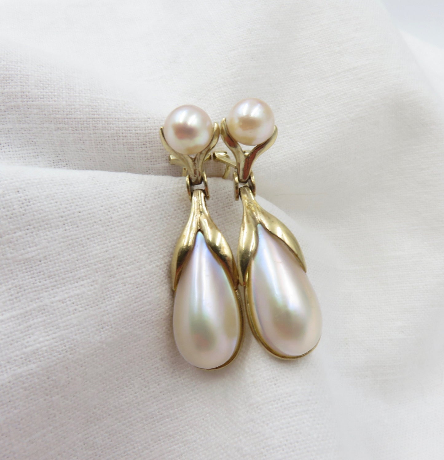 Cultured Pearl Drop Earrings