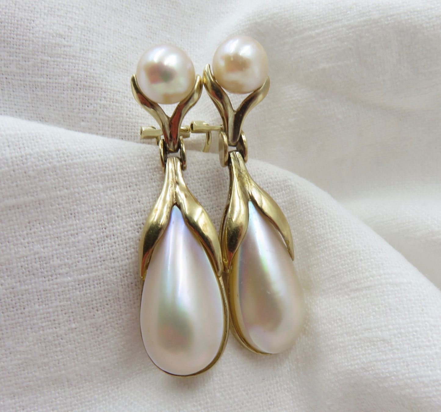 Cultured Pearl Drop Earrings