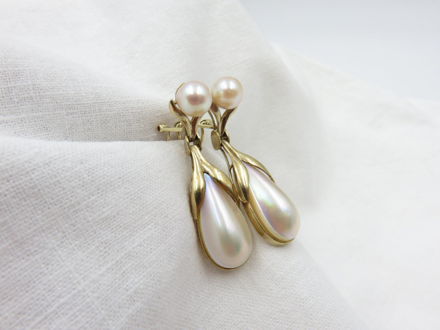 Cultured Pearl Drop Earrings