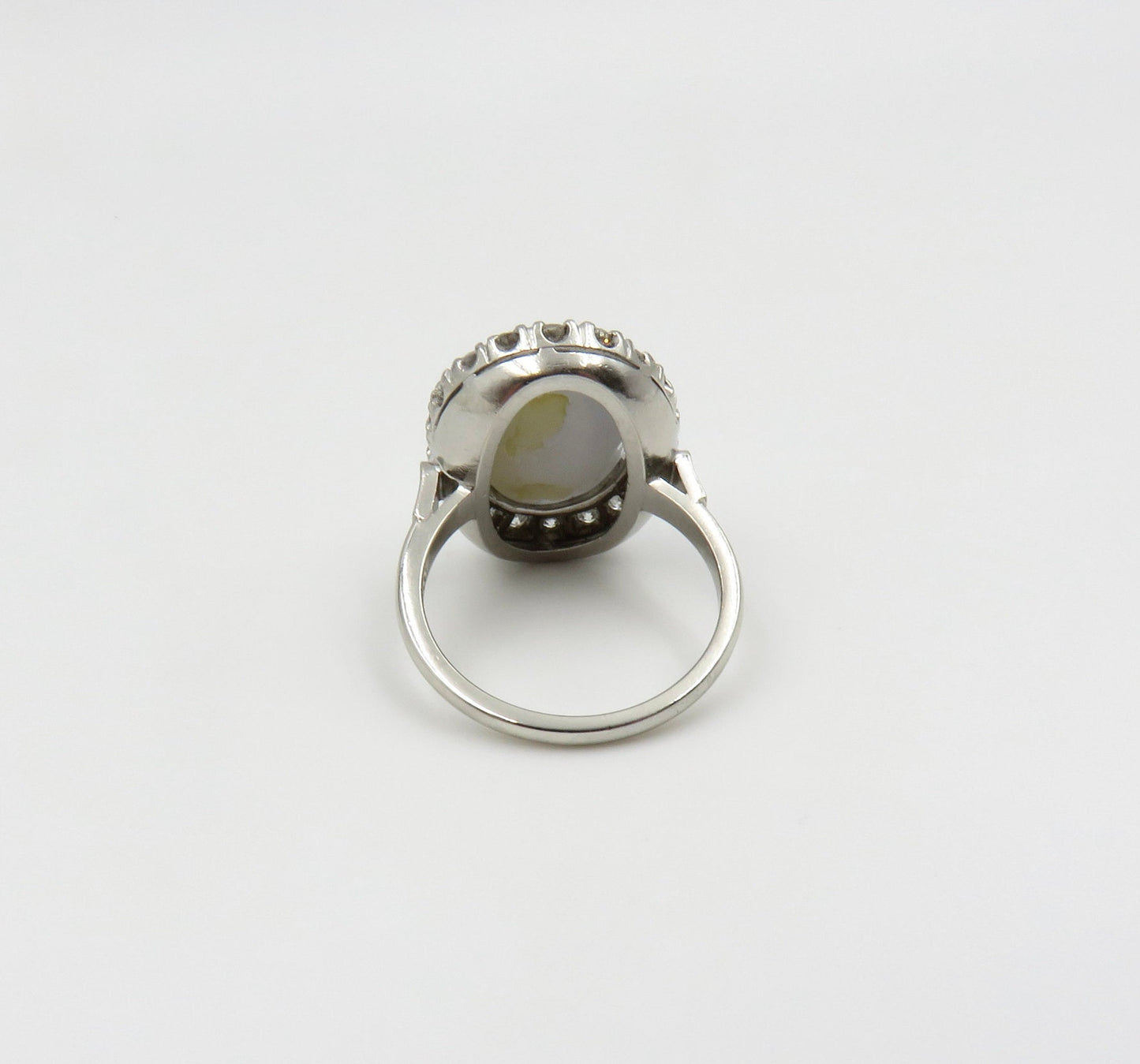 Mid Century Star Sapphire and Diamond Ring